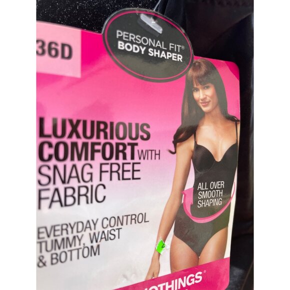 Sweet Nothings Womens Black Body Shaper 36D Personal Fit Snag-Free Fabric Shapin - Picture 4 of 9